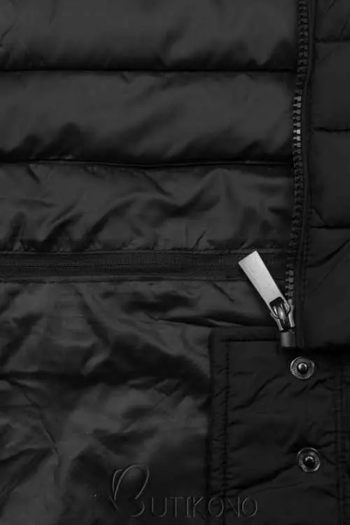 Kombinirana prošivena jakna s patentnim zatvaračem
