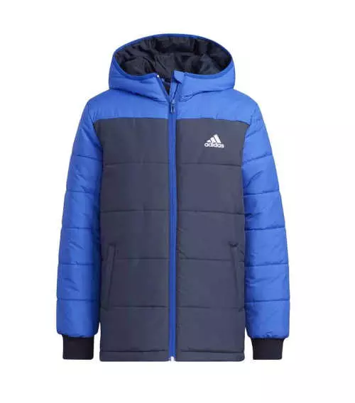 Kvalitetna zimska dječja Adidas prošivena jakna s kapuljačom