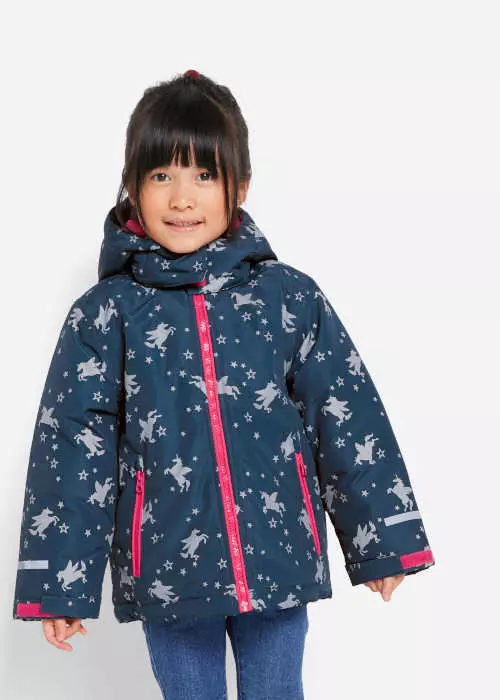 Dječja funkcionalna zimska nepromočiva jakna s kapuljačom