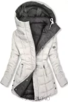 Dvostruka duga zimska jakna u sportskom stilu