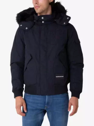 Elegantna muška zimska jakna Calvin Klein s kapuljačom
