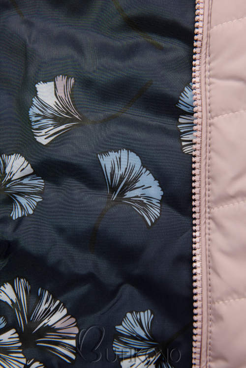 Dvostruka jesenska jakna s cvjetnim uzorkom
