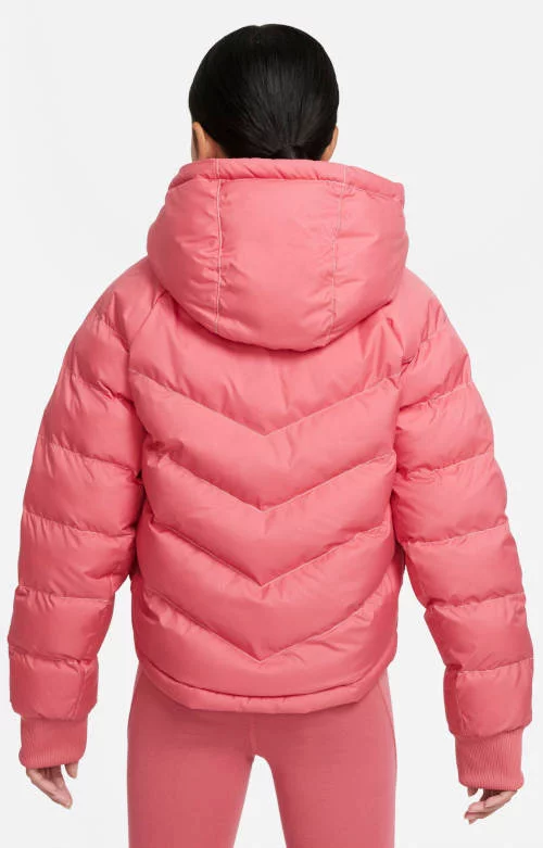 Nike prošivena ružičasta dječja zimska jakna