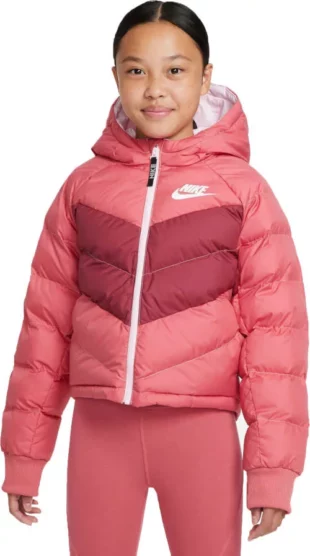 Ružičasta zimska jakna Nike za djevojčice na planine