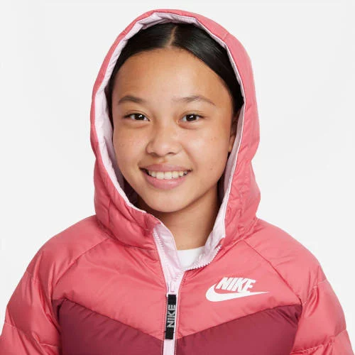 Ružičasta Nike jakna s kapuljačom za djevojčice