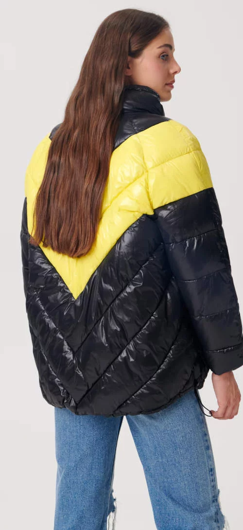 Jeftina dvobojna prošivena zimska jakna