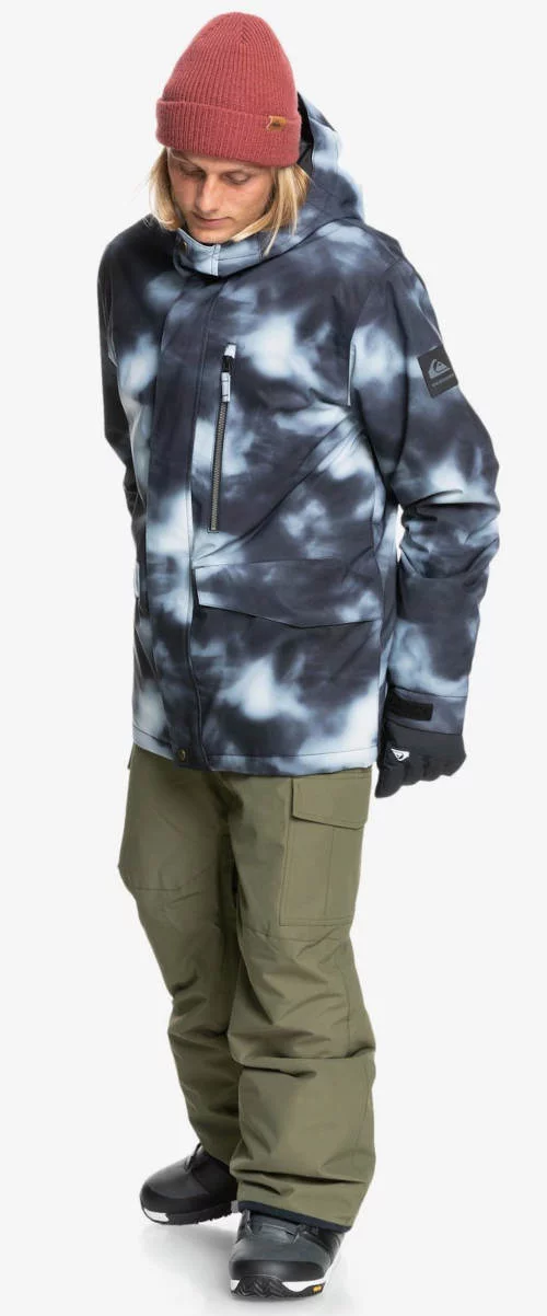 Muška jakna za snowboard batik izgled